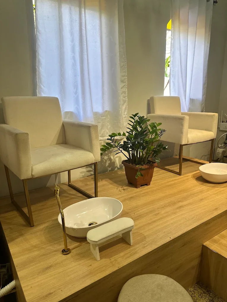 Área de manicure e pedicure do studio